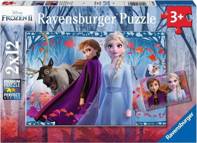 RAVENSBURGER Puzzle Jégvarázs 2, 2x12 darab