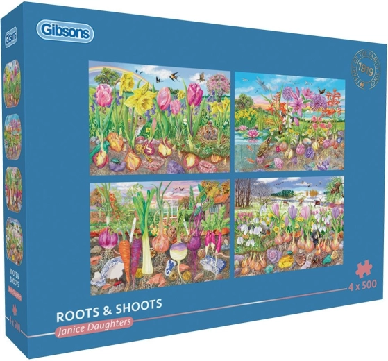 Gibsons puzzle Gyökerek és hajtások 4×500 darab