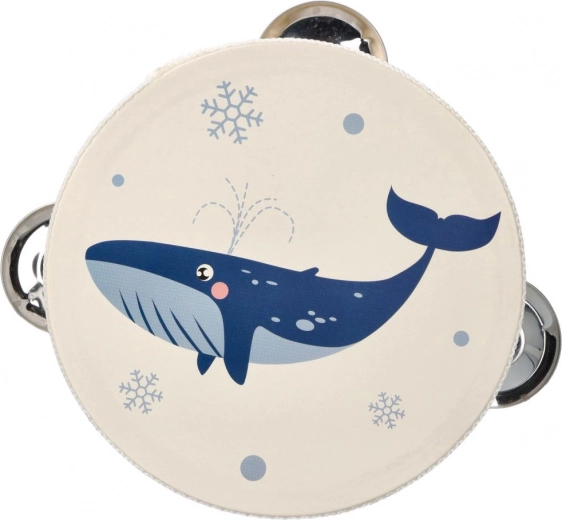 Bálnafésztéses gyermek tamburin