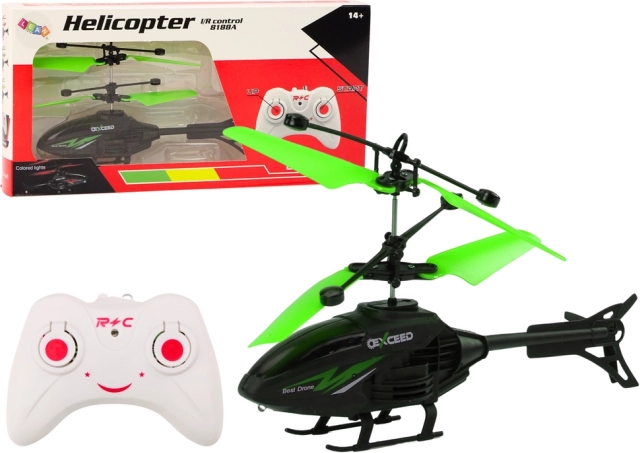 RC helikopter giroszkóppal – Zöld