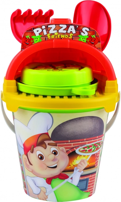 Androni Pizza Friend homokozókészlet, 7 részes