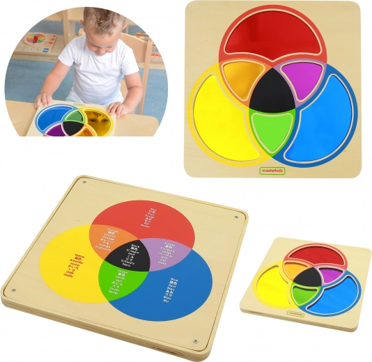Masterkidz oktatási tábla színes tükörrel