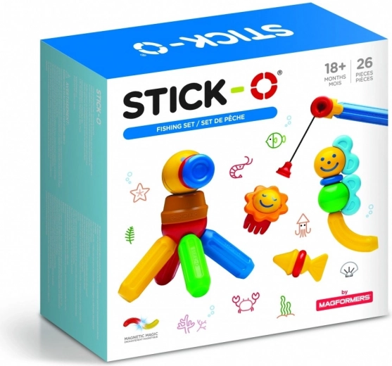 Stick-O Mágneses építőjáték Horgászat