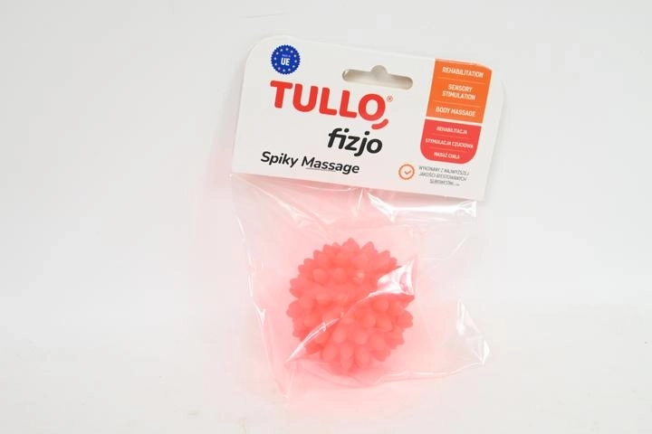 Fizjo rehabilitációs masszázslabda tüskékkel 5,4 cm piros