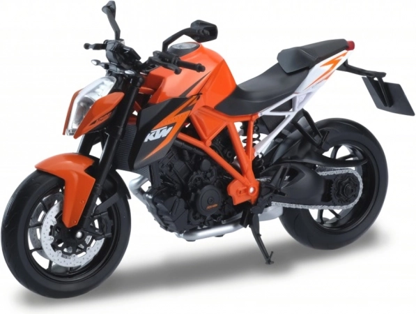 Motorkerékpár KTM 1290 Super Duke R 1:10 narancssárga a Welly-től