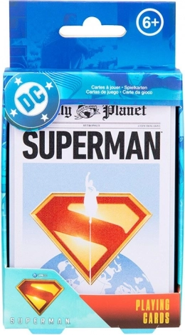 Superman játékkártyák fémdobozban