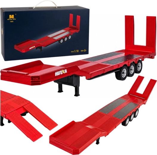 Alacsony platós pótkocsi Huina Scania 770S-hez (1:18) – piros