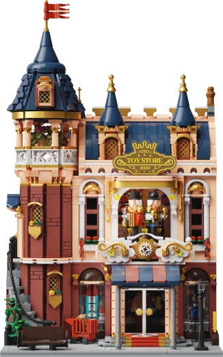 Elbűvölő retro játékbolt gazdag részletekkel