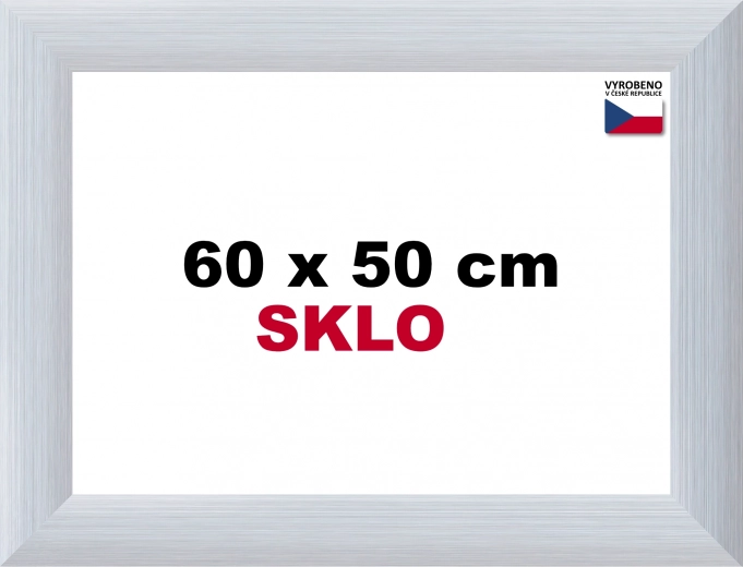 Alumínium képkeret puzzle-hez 60 × 50 cm – ezüst Alaska