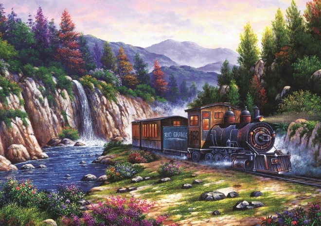 ART PUZZLE – Vonatozás témájú puzzle, 1000 darab