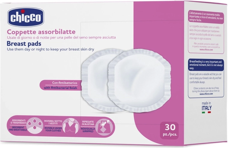 Chicco antibakteriális melltartóbetétek 30 db
