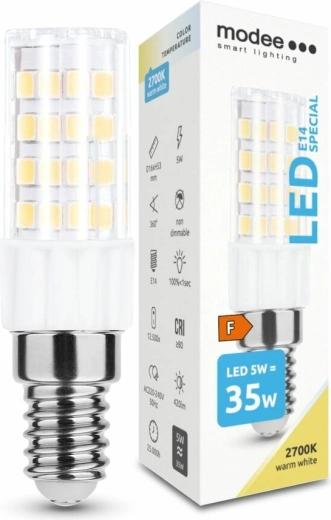 Modee LED izzó Special Ceramic 5 W E14, 420 lm, meleg fehér