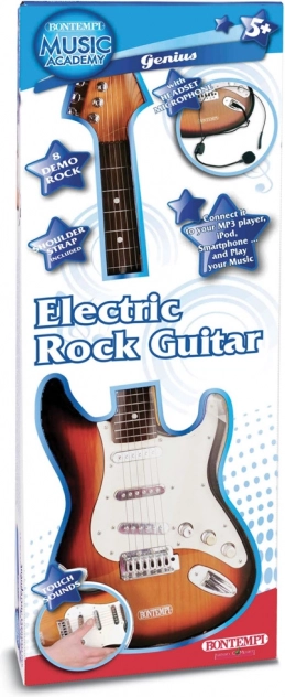 Rock elektromos gitár mikrofonnal