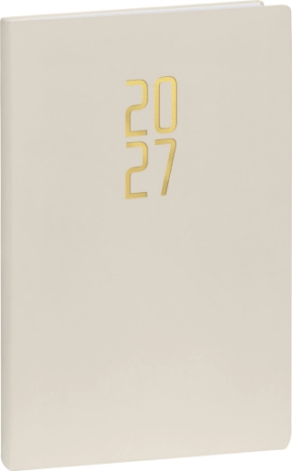 Notique heti határidőnapló Ponza 2027 krémszínű 15 × 21 cm