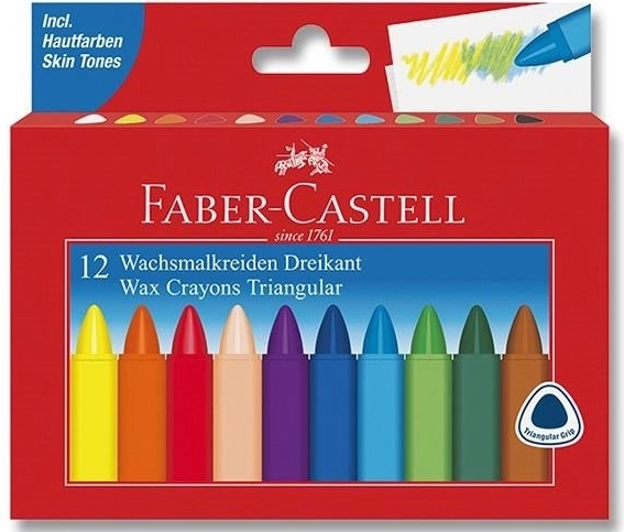 Háromszögletű zsírkréta 12 db FABER-CASTELL