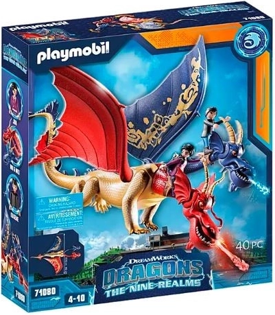 Építőkészlet PLAYMOBIL DRAGONS: THE NINE REALMS – Wu & Wei és Jun