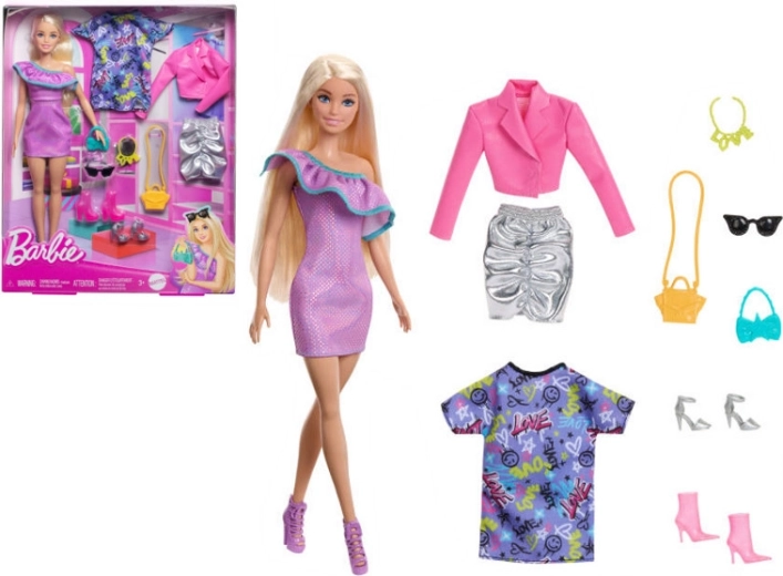 Barbie divat – divatbaba stílusokkal és kiegészítőkkel