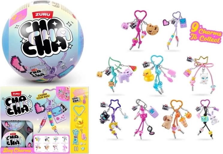ZURU Cha Cha Charms DIY kulcstartó (blind box) - 1 db