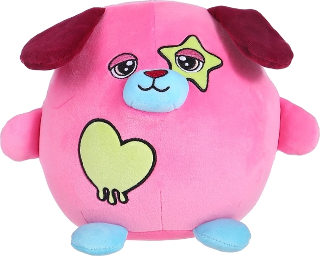 Plüss kutyus, Őszibarack, 20 cm