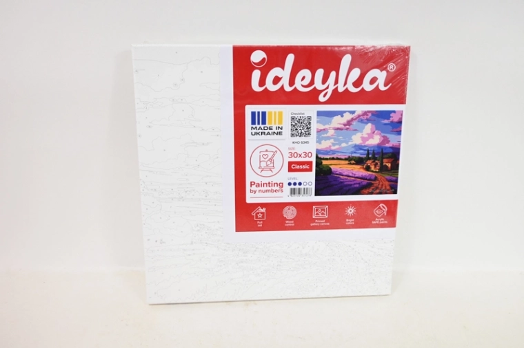 Számfestő készlet Levendulamező 30 × 30 cm