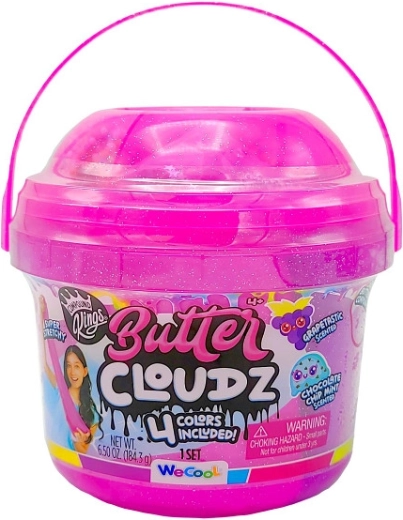 Wecool Butter Cloudz slime – színes modellező massza vödörben