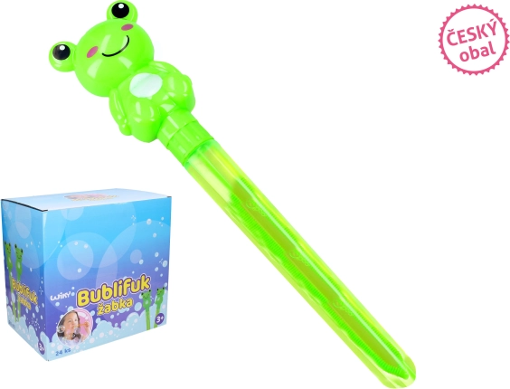 Buborékfújó békával 60 ml, 28 cm – magyar csomagolás