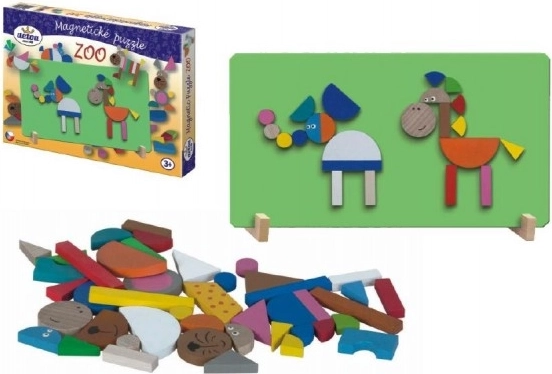Detoa mágneses puzzle – állatkert