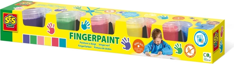Ujjal festhető festék gyerekeknek 6×110 ml – SES Creative