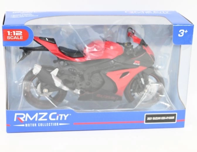 RMZ Hobby Suzuki GSX-R1000R motor modell 1:12 piros