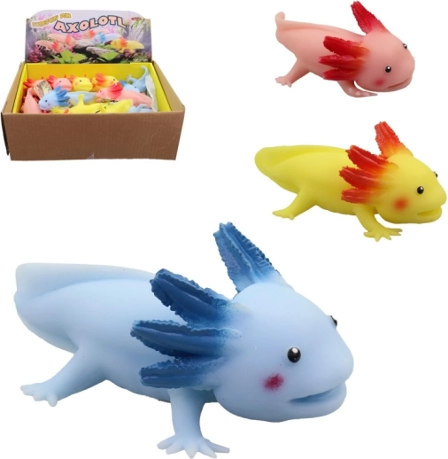 Gumiból készült axolotl 12 cm