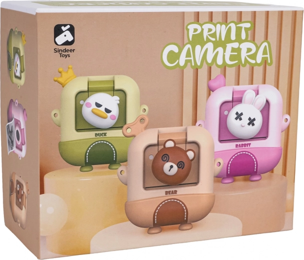 Gyerek fényképezőgép azonnali termikus nyomtatással – Mackó