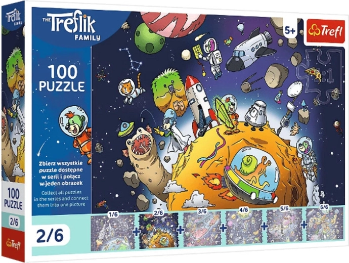Treflik az űrben puzzle 100 darab