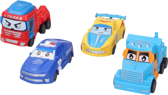 Lendkerekes autórobot 11 cm (4 változat)