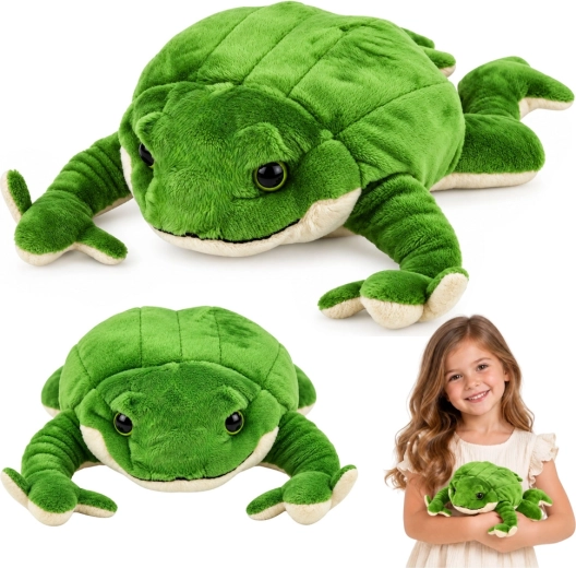 Plüss súlyozott béka 26 cm