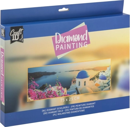 Gyémántszemes festés Santorini 75 × 25 cm