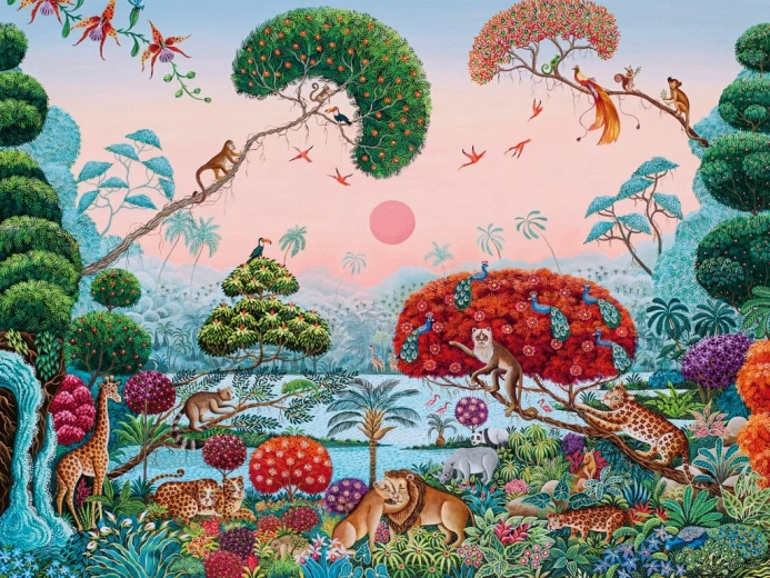 Puzzle Egzotikus kert 1500 darab