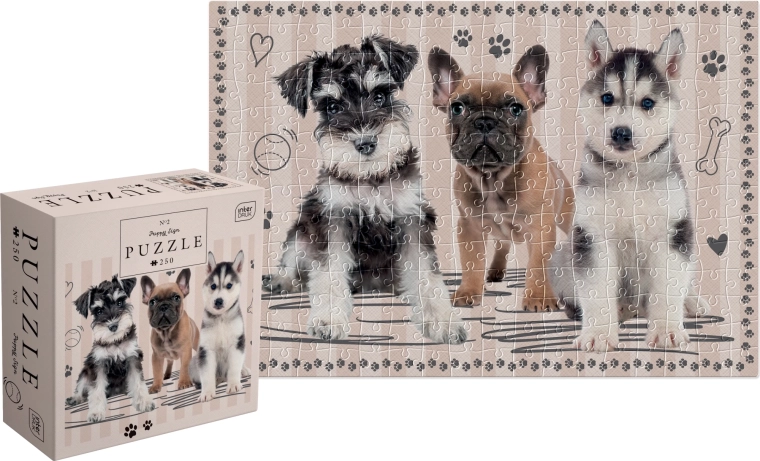 Puzzle Kölykök: kiskutyák 250 darab
