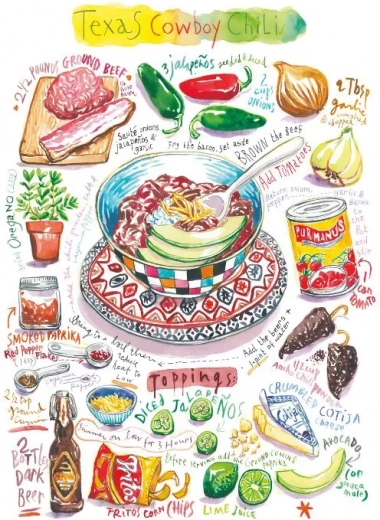 Magnolia puzzle texasi cowboy chili 1000 darab