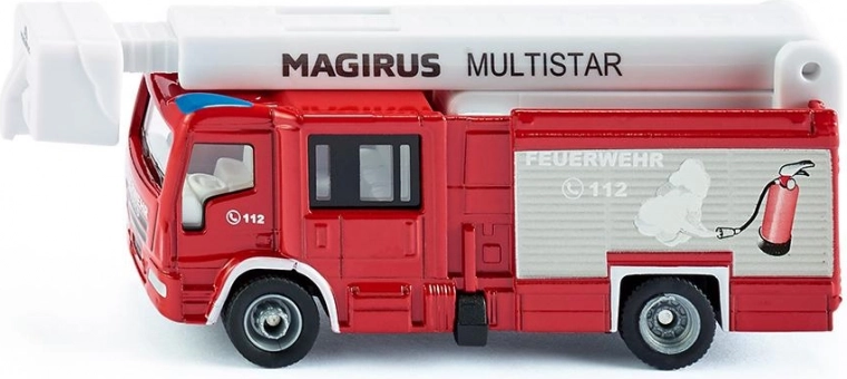 Siku Super MAGIRUS MULTISTAR tűzoltóautó teleszkópos karral 1:87