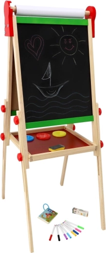 Kétoldalas felület: fehér mágneses + fekete krétás