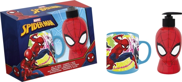 Ajándék szett – fürdőhab és sampon 300 ml bögrével SPIDERMAN