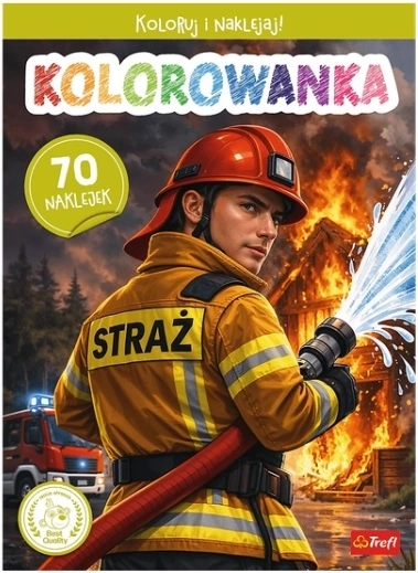 OSP tűzoltócska színező matricákkal