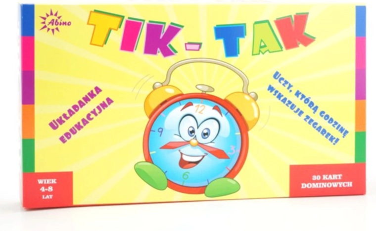 Tik Tak kirakó – dominó az óraolvasás tanulásához