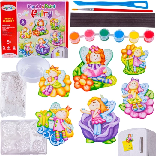 Color Day kreatív készlet tündéres gipszmágnesek készítéséhez (6 minta)