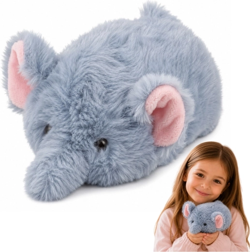 Plüss elefánt szürke 18 cm - 1 db