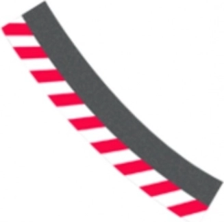 Külső szegély kanyar 3/30°-hoz Carrera Evolution, Digital 132 és Digital 124 autópályákhoz