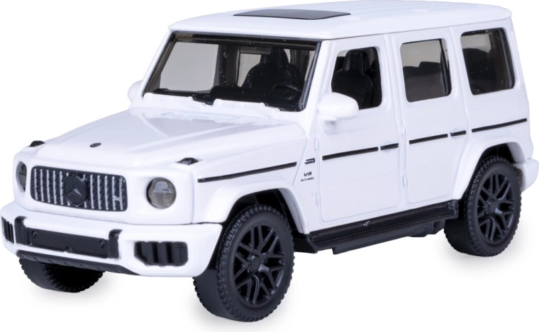 Mercedes-AMG G 63 fémmodell 1:43 méretarányban, fehér