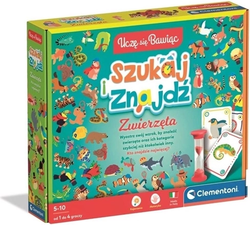 Clementoni Tanulok játékkal – állatok (Nézd meg és nevezd… állatok)