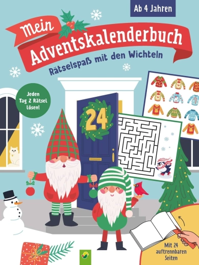 Mein adventi naptár – rejtvénykönyv manókkal