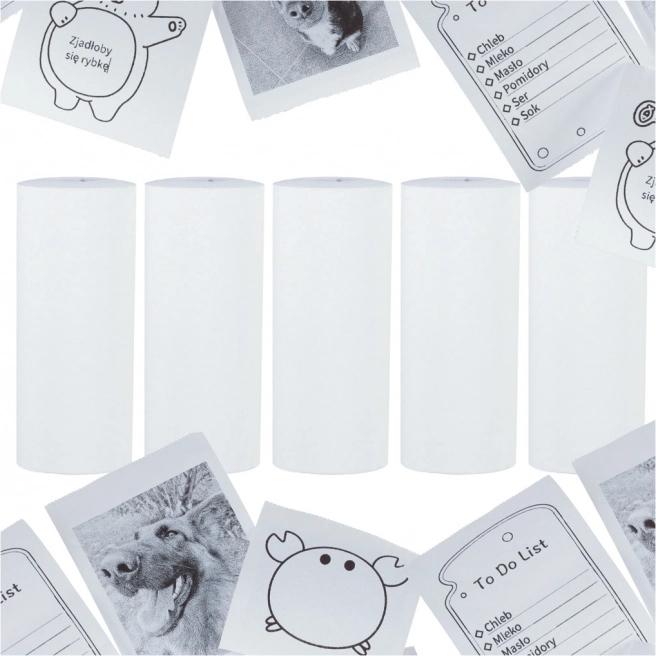 Hőtérzékeny papír mini nyomtatóhoz 5,7 cm x 4,5 m - 5 db